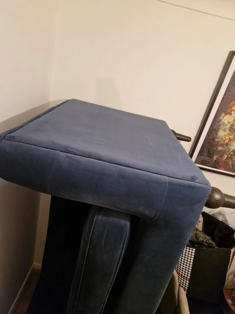 Made Flynn Sapphire Blue Velvet Sofa