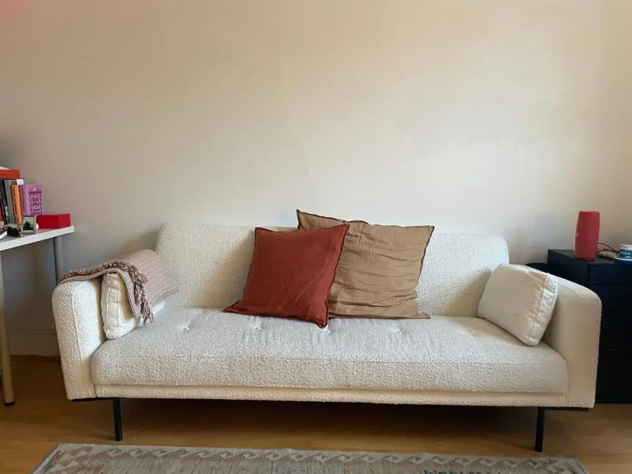 Hudson Bouclé Click Clack Sofa Bed - Off White
