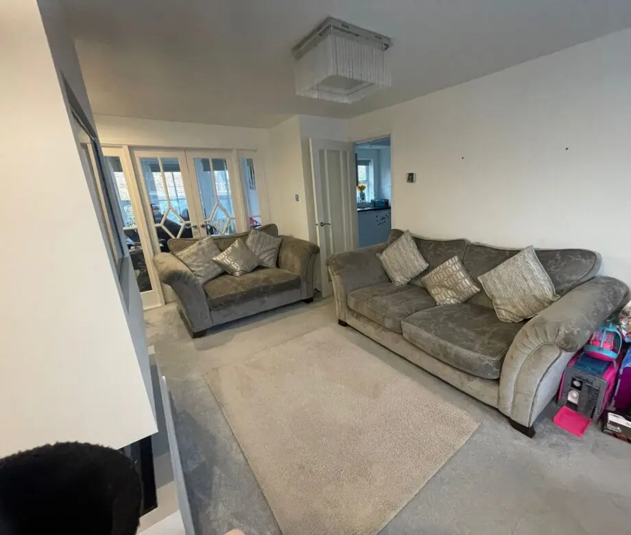 Cousins 3 piece sofa, Snuggler and foot stall