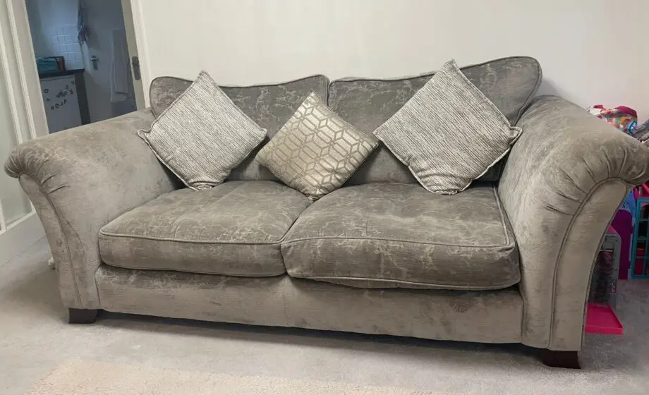 Cousins 3 piece sofa, Snuggler and foot stall