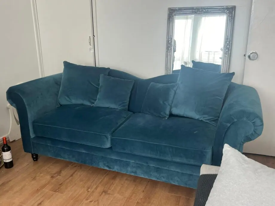 3 Seater Velvet Sofa