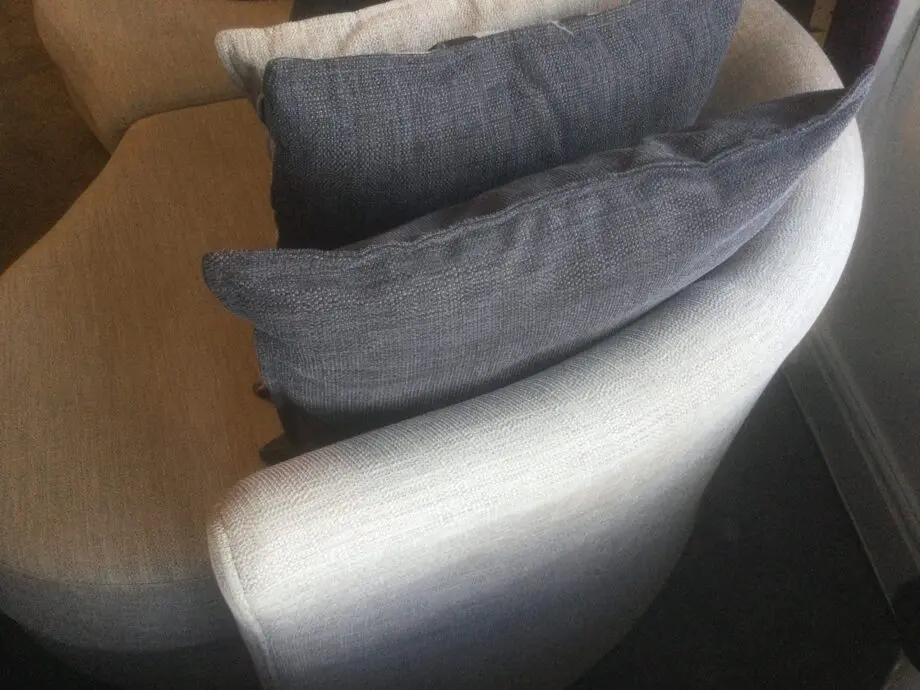 DFS sofa, cuddle chair and poof