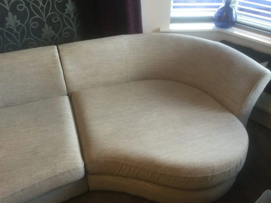 DFS sofa, cuddle chair and poof