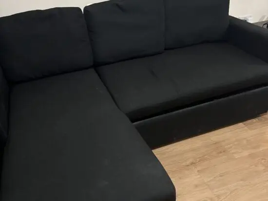 Colour: black, sofa come bed