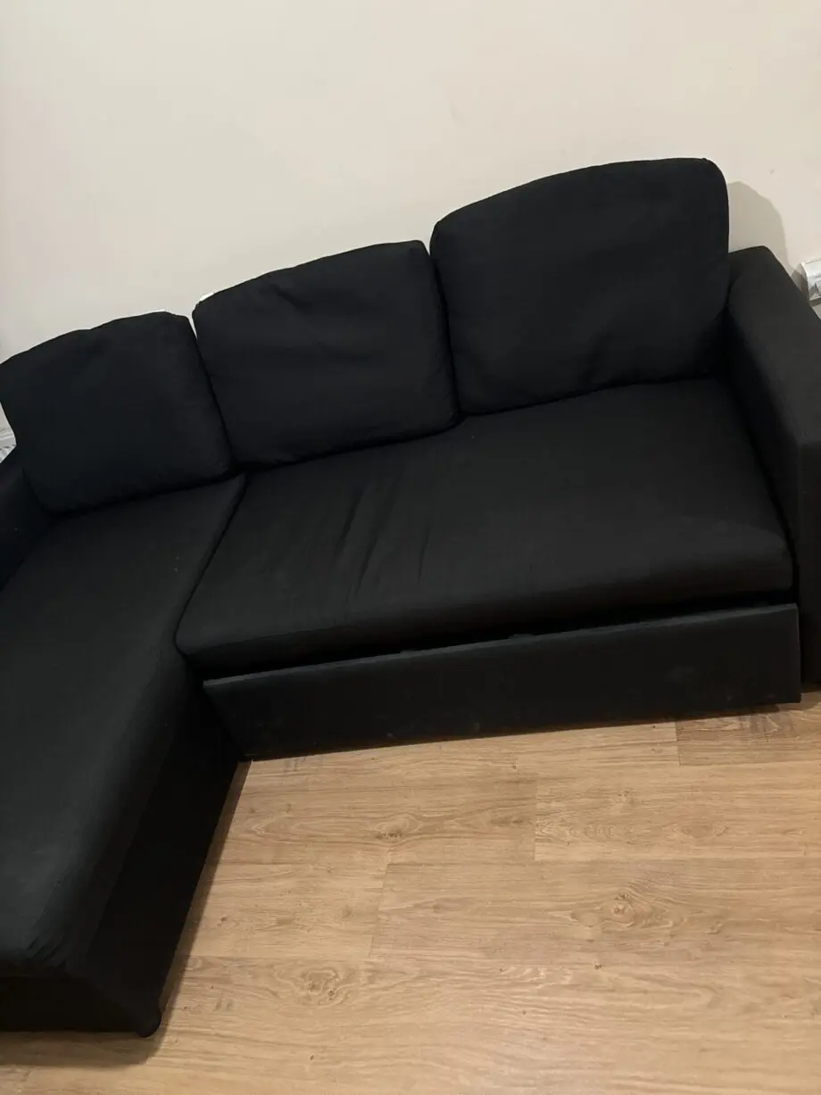 Colour: black, sofa come bed