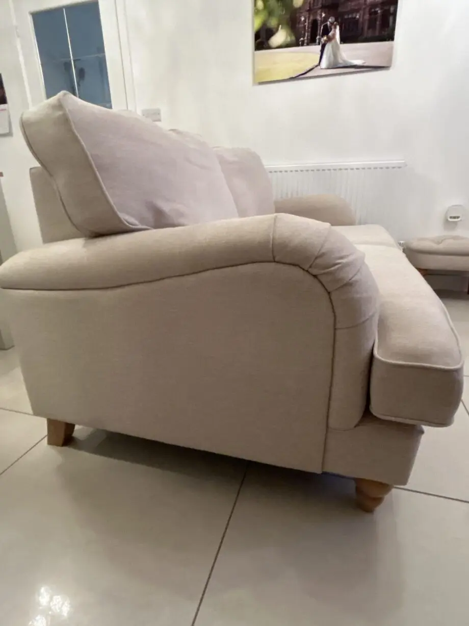 Next, Lilly II medium sofa, tweedy blend oyster (beige), 2 person sofa