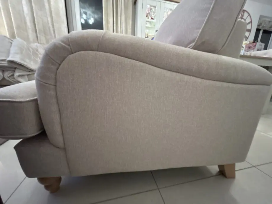Next, Lilly II medium sofa, tweedy blend oyster (beige), 2 person sofa
