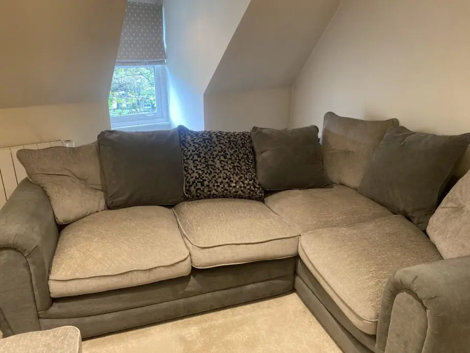 Wyvern couch grey corner sofa