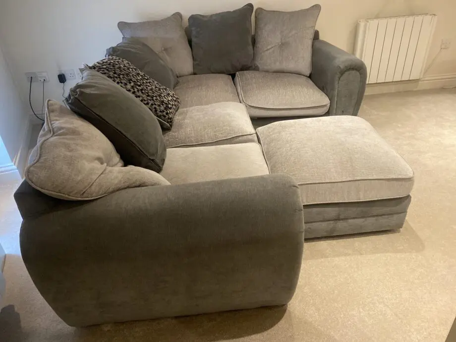 Wyvern couch grey corner sofa