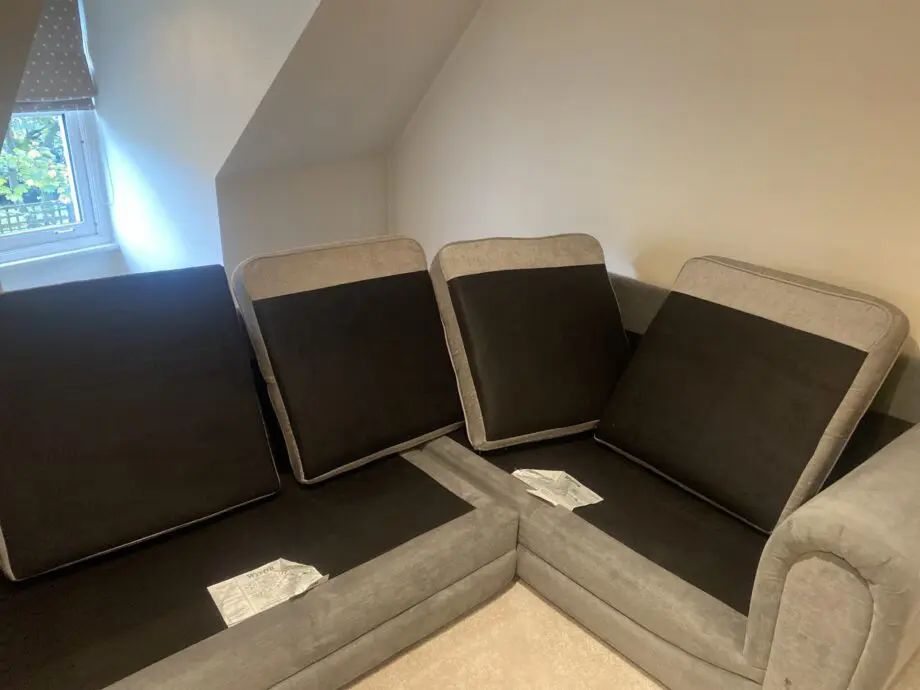 Wyvern couch grey corner sofa