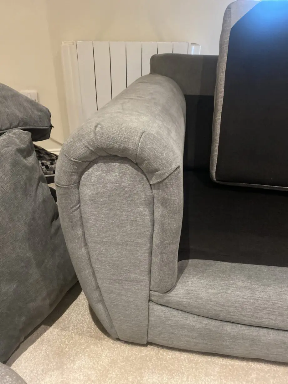 Wyvern couch grey corner sofa