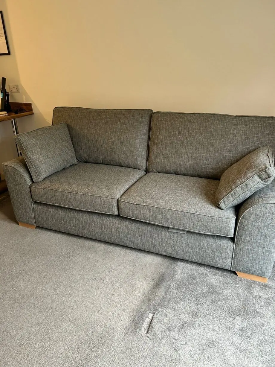 Next Stamford Boucle Weave Grey Large Sofa