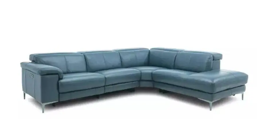 Milano Denium Blue Leather Sofa