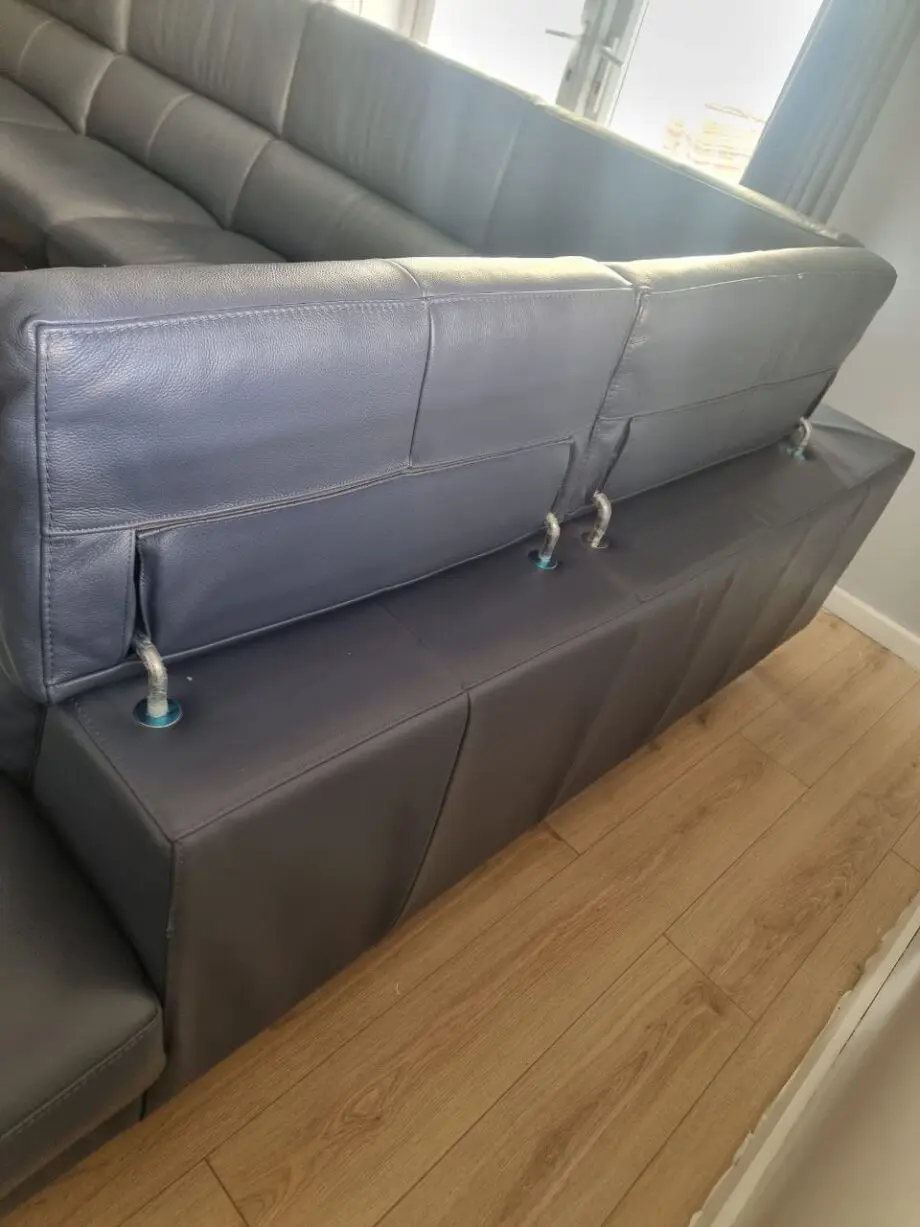Milano Denium Blue Leather Sofa
