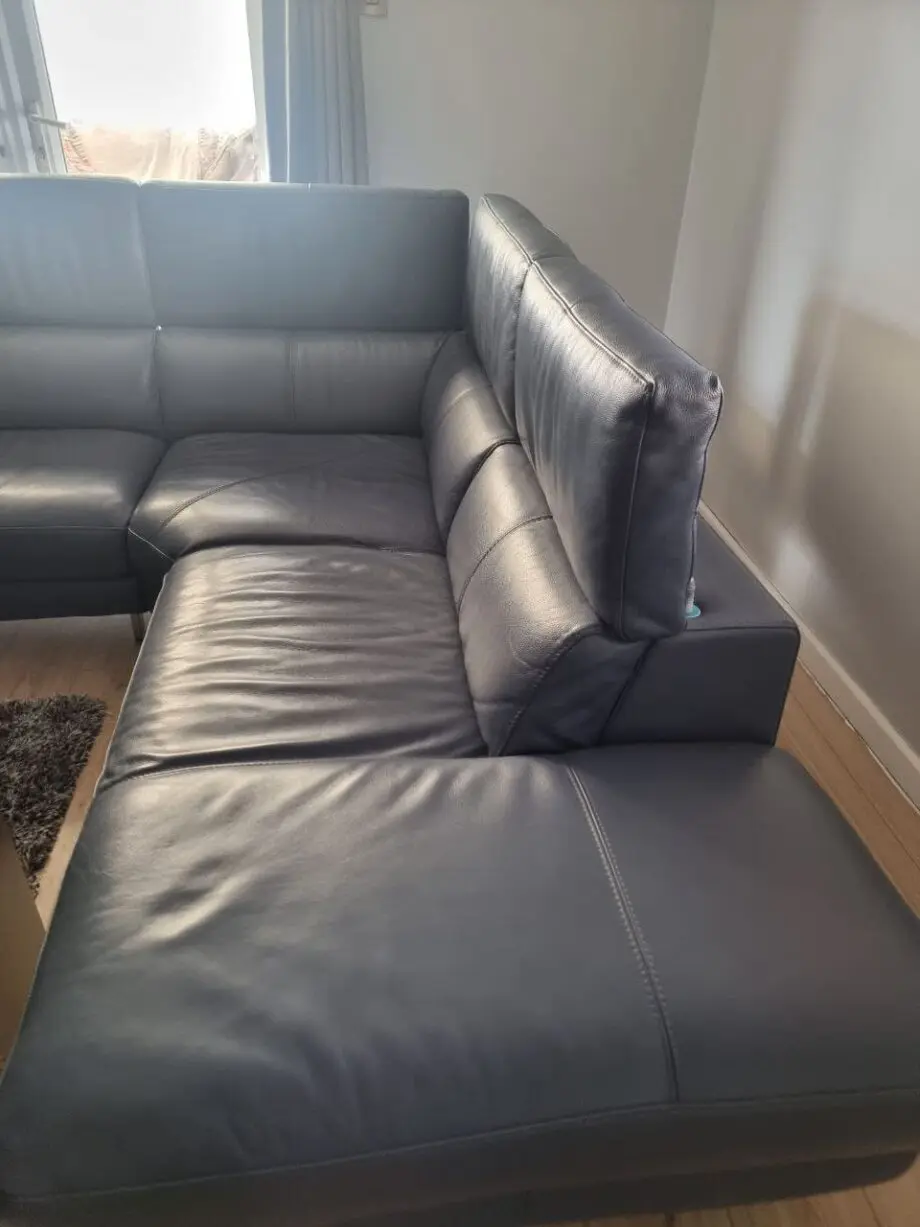 Milano Denium Blue Leather Sofa