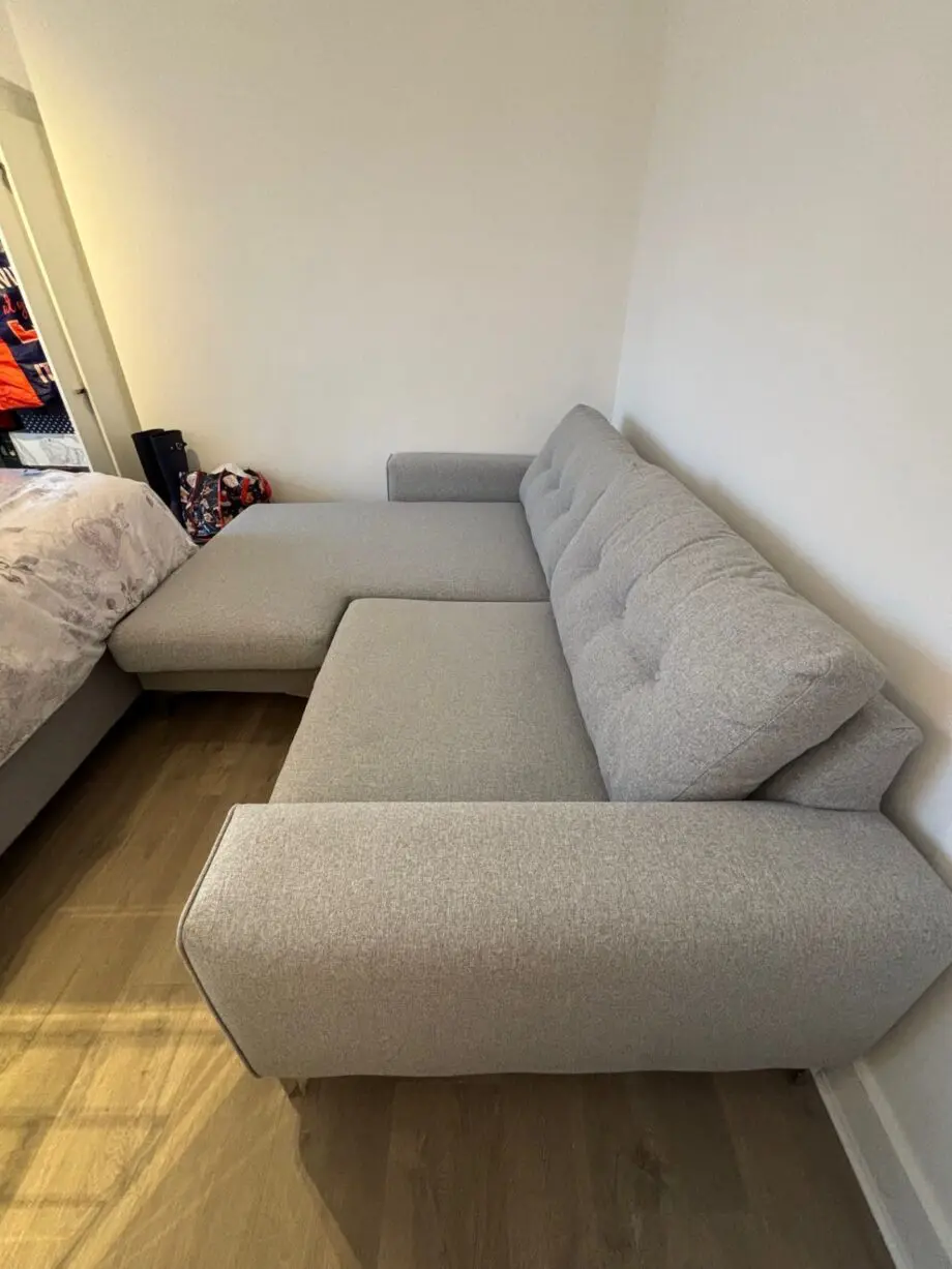 Sofology Demure 4 seater grey chaise sofa in perfect conditions
