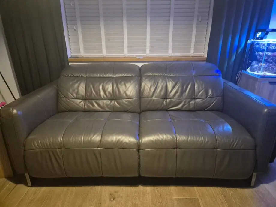 Dark grey sociology recliner