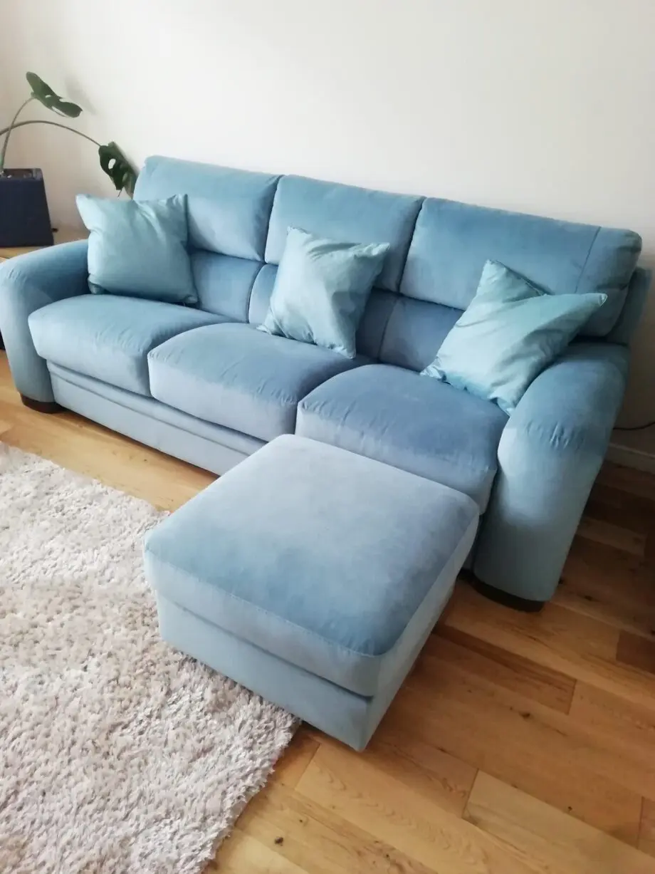 Giovanni 3 Seater Sofa and Footstool
