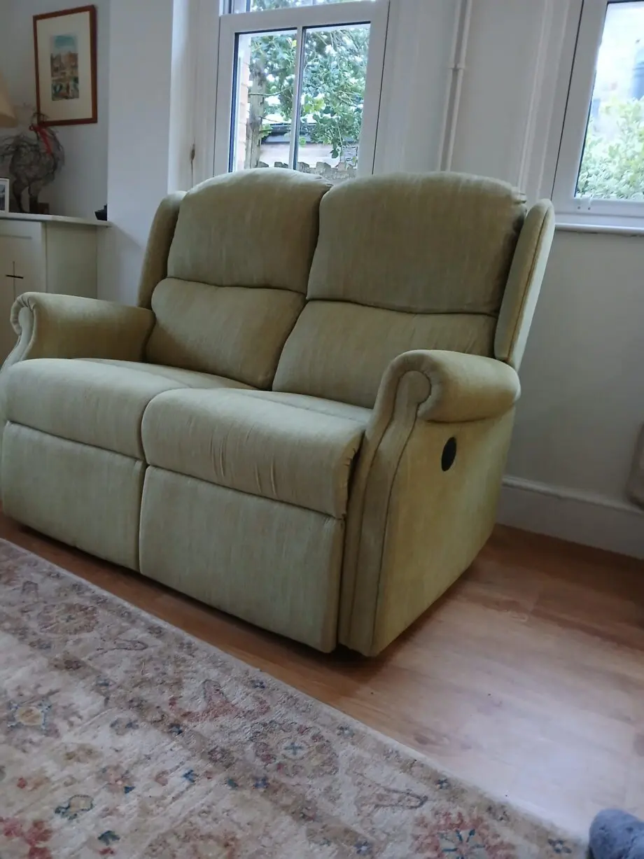 HSL BURROWS 2-SEATER RECLINER SOFA Monza Pampas (green)