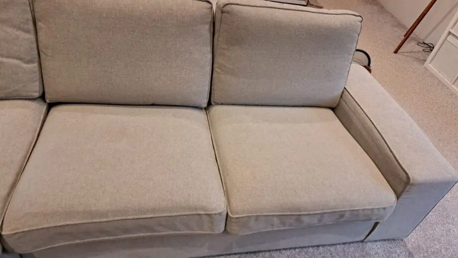 Ikea kivik 3-seat sofa with chaise longue, Tibbleby beige/grey