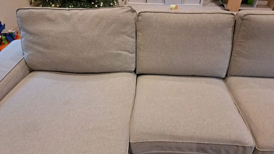 Ikea kivik 3-seat sofa with chaise longue, Tibbleby beige/grey