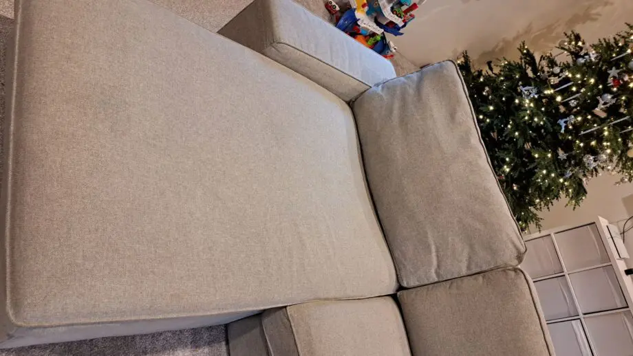 Ikea kivik 3-seat sofa with chaise longue, Tibbleby beige/grey