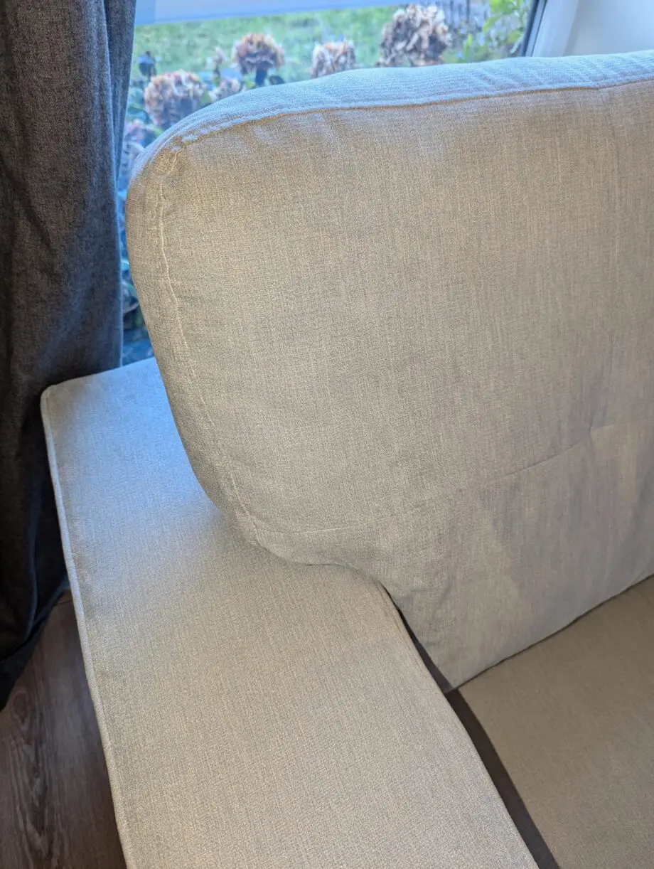DFS Fabric Light Blue 3 Seater Sofa