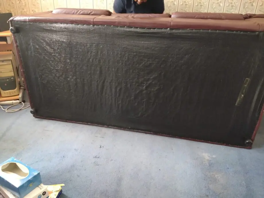 Brown Leather 3 seater and 1 seater sofas