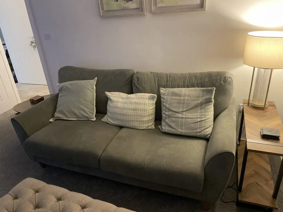 Two and three seater sofa from oak furnitureland in perfect condition