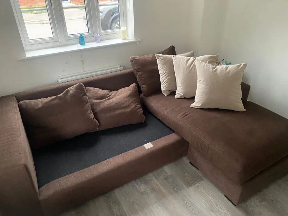Raft Furniture + Brown Sofa