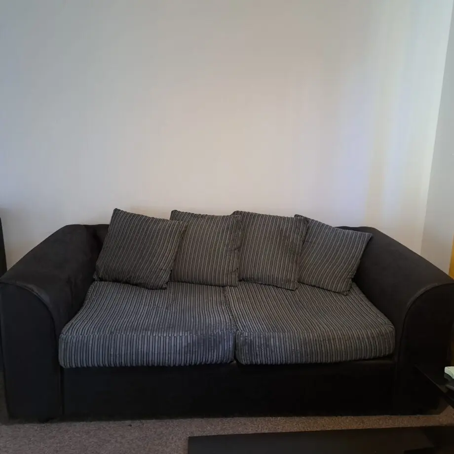 Two tone three and two seat sofa set