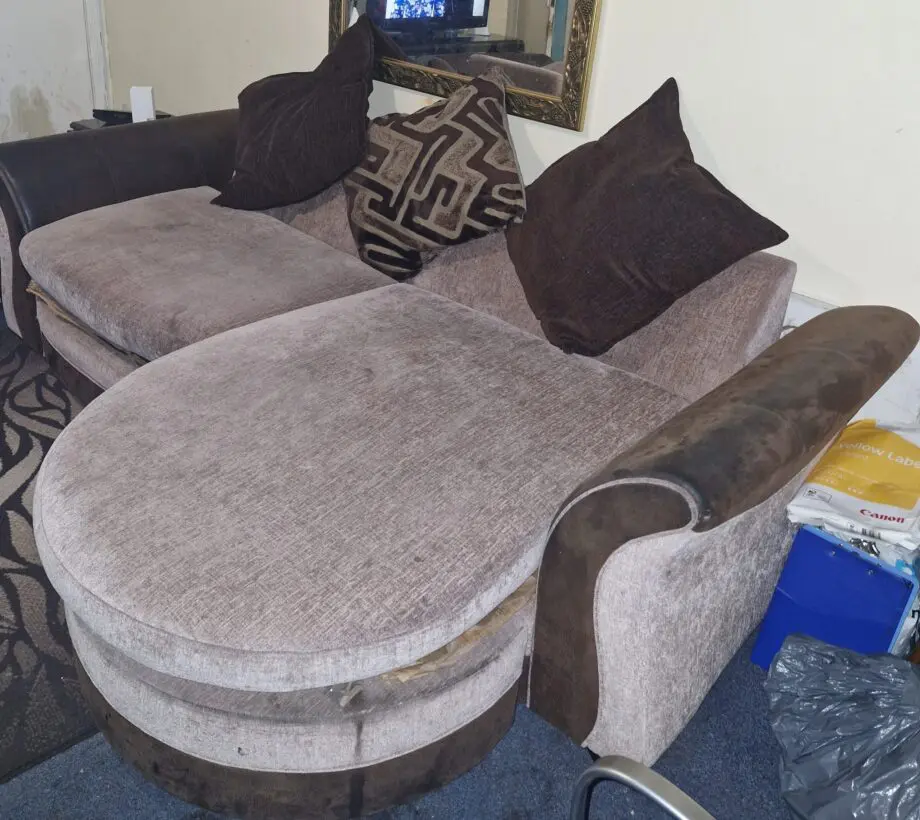 DFS 3-Seater L-shaped sofa plus two matching armchairs