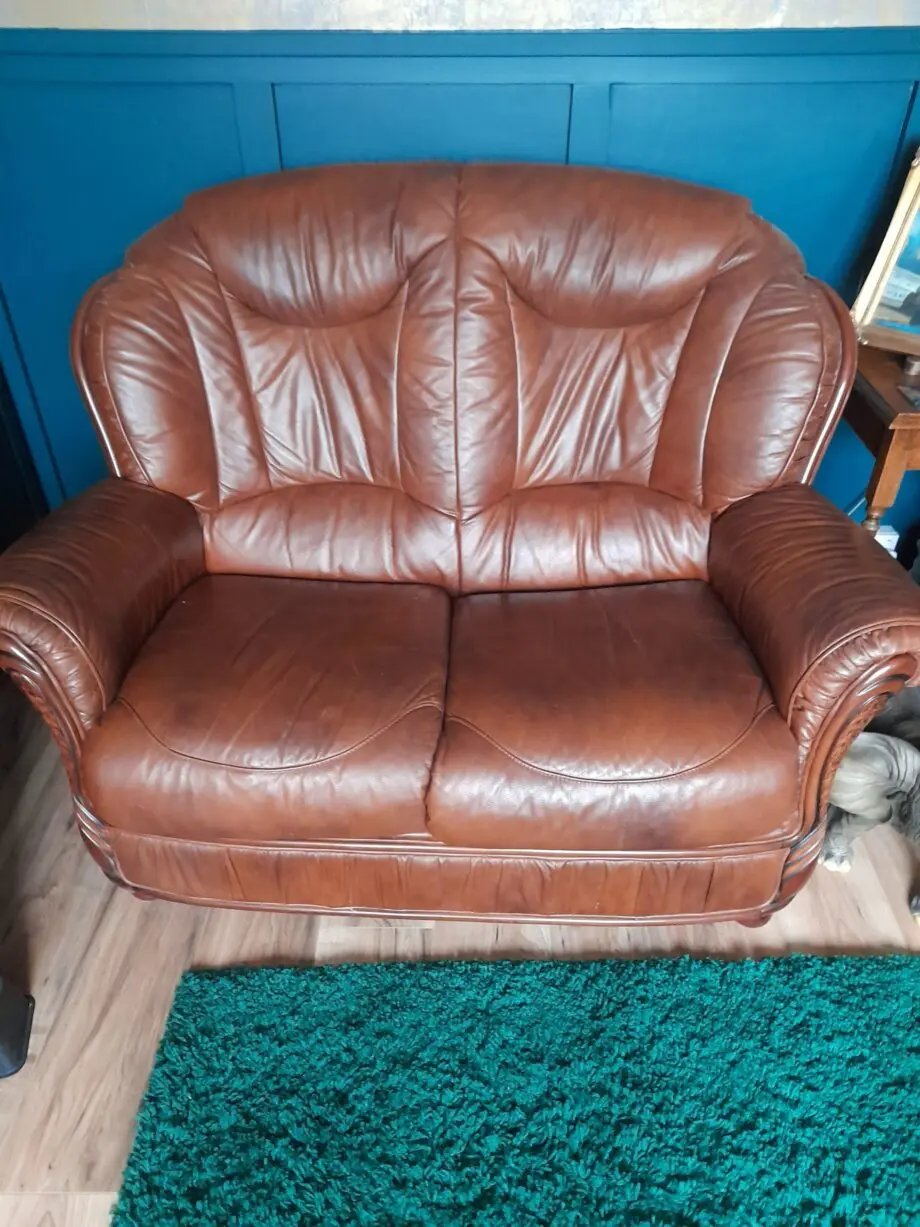 Tan leather