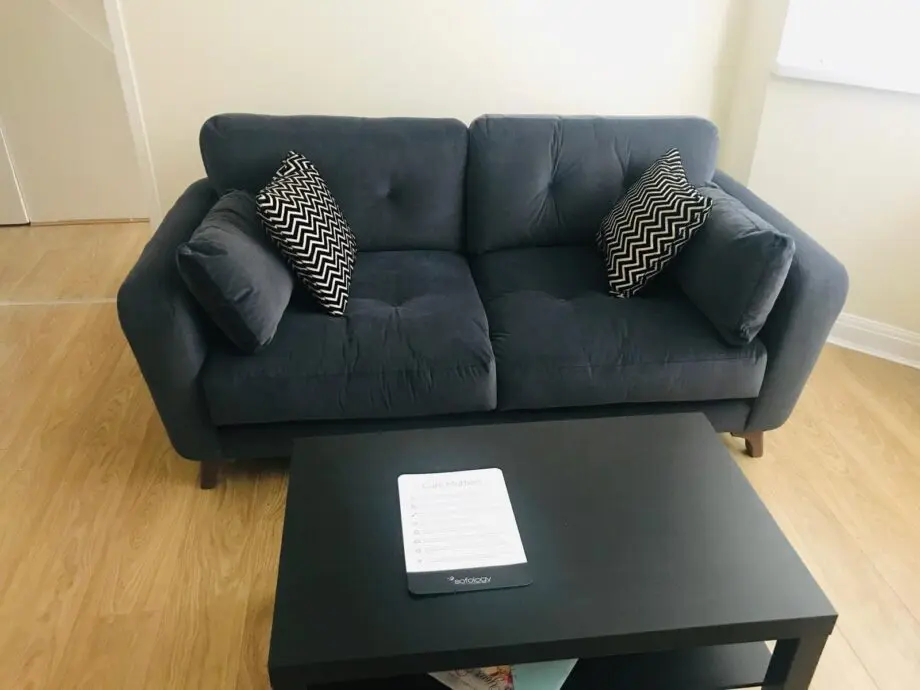 2 Seater Sofology Scandi Icon Sunningdale Granite Sofa with Cushions