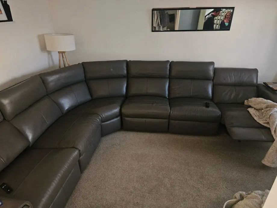 7 seater leather recliner sofa