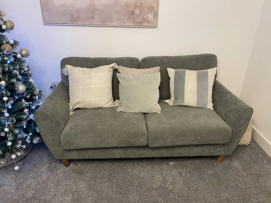 Two and three seater sofa from oak furnitureland in perfect condition