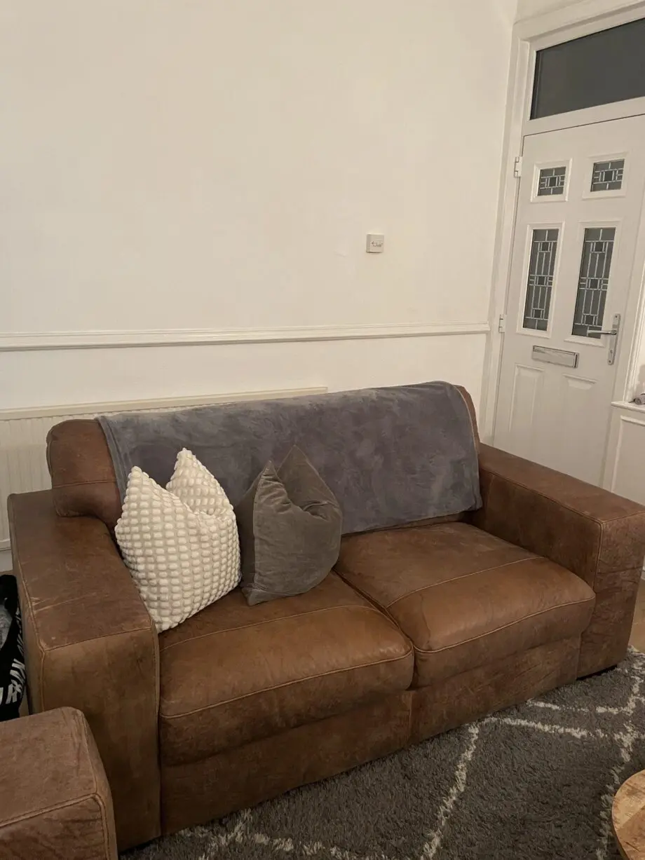 DFS Julius leather sofa