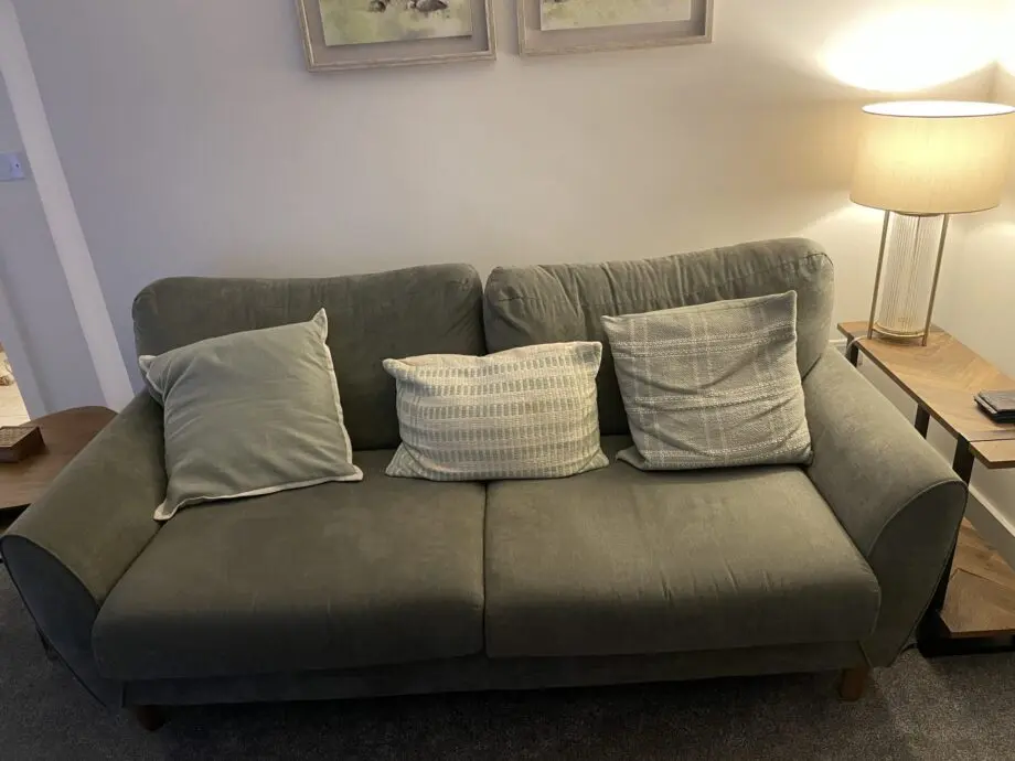 Two and three seater sofa from oak furnitureland in perfect condition