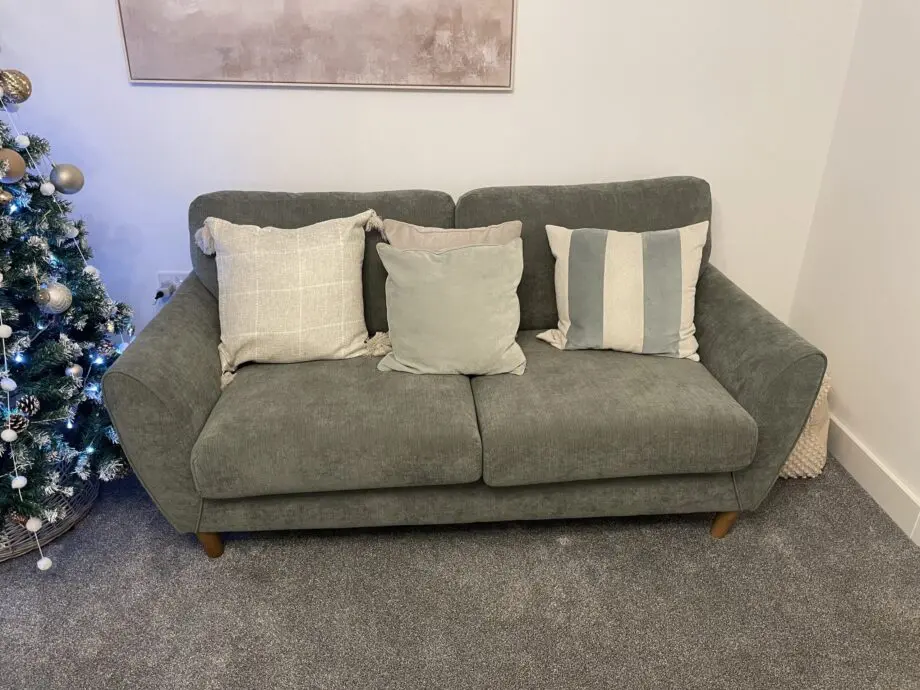 Two and three seater sofa from oak furnitureland in perfect condition