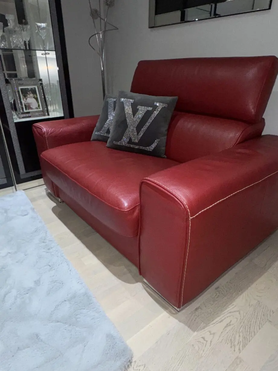 Kalamos/Velocity l Chaise Leather Corner Sofa Bed with small double sofa