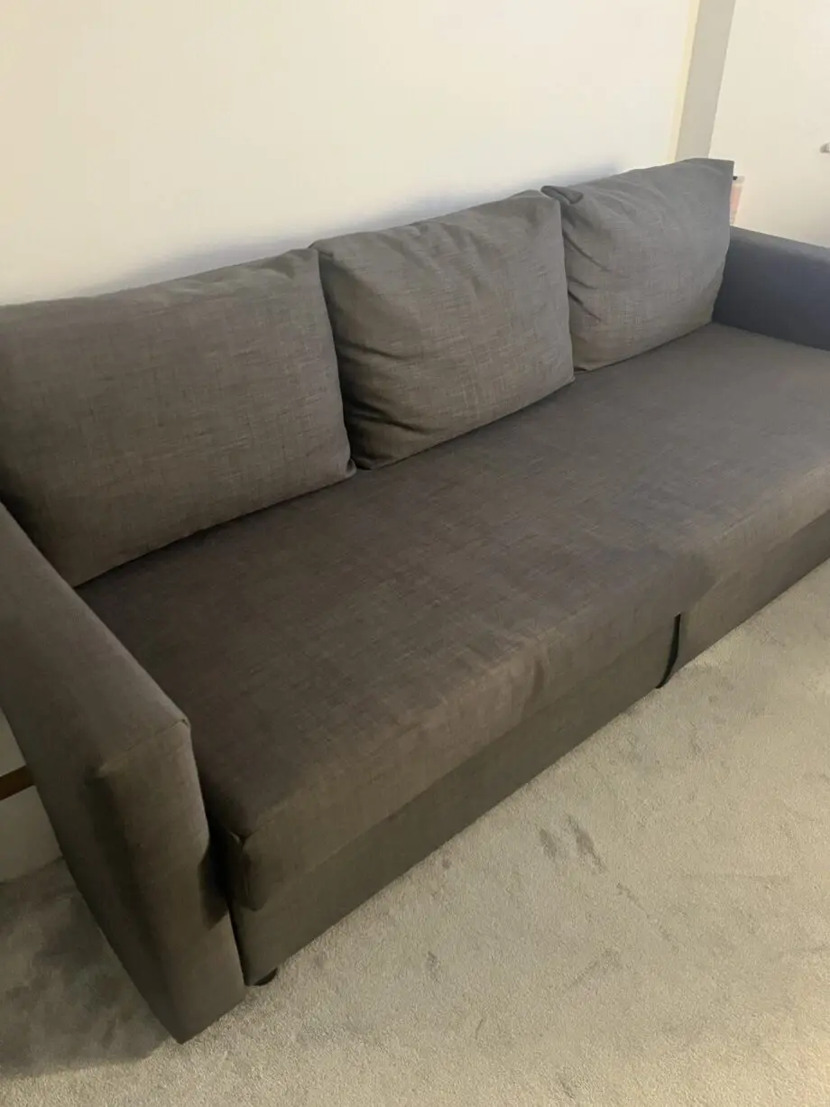 IKEA FRIHETEN Three-seat sofa-bed, Skiftebo dark grey