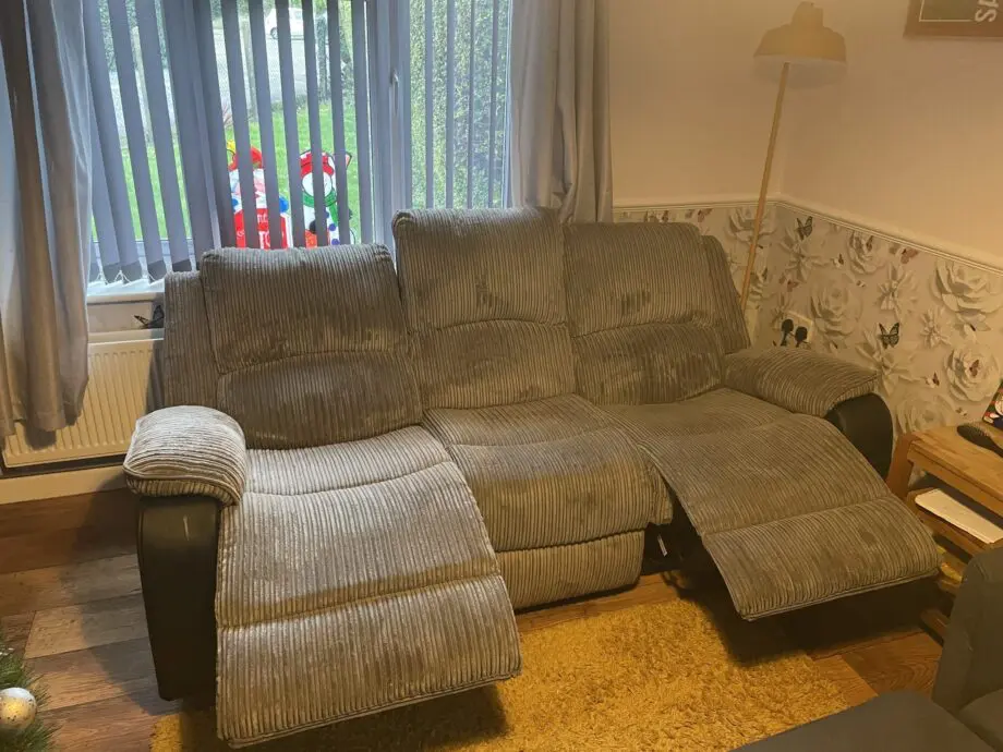 Charleston recliner 3 seater sofa and chair