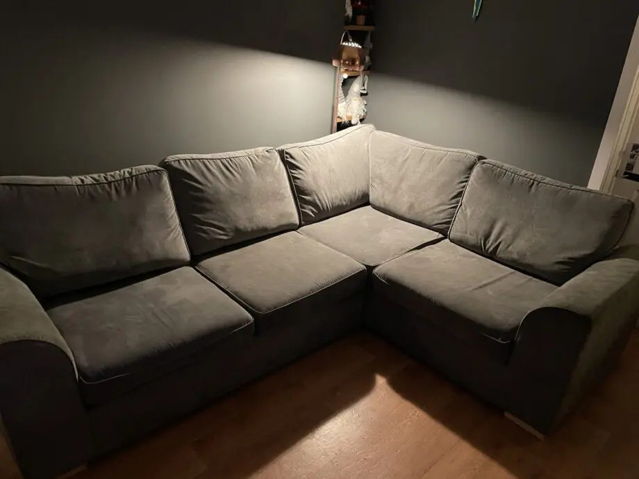 Okra left facing DFS Corner Sofa