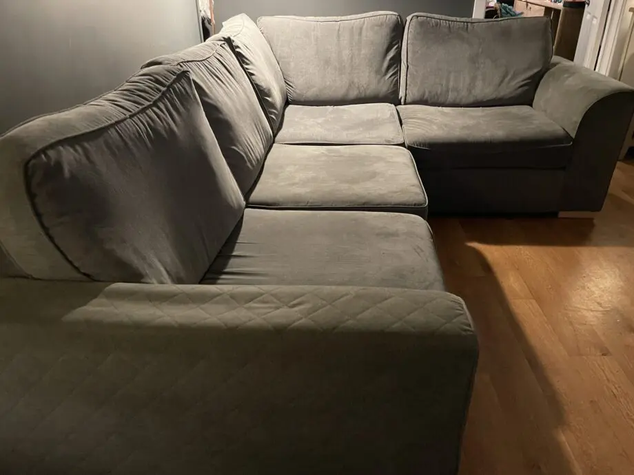 Okra left facing DFS Corner Sofa