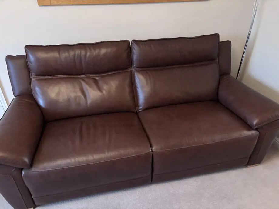 Furniture Village Utah Power Recliner 3 seat and 2 x arm chair