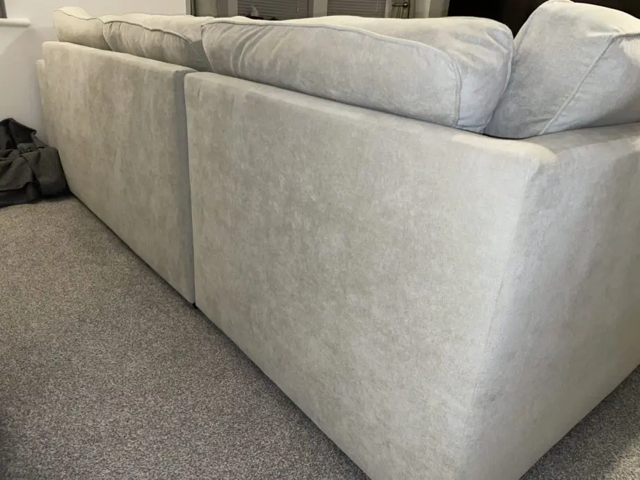 DFS Orka 4 seater corner sofa bed (silver)