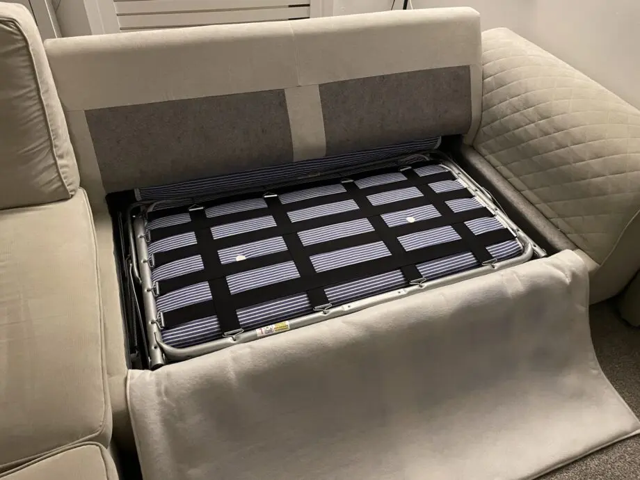DFS Orka 4 seater corner sofa bed (silver)