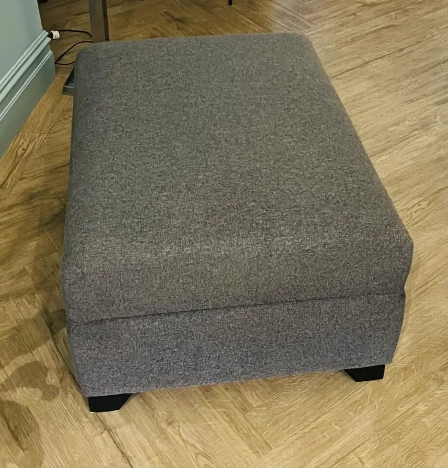 Leather Sofa & Footstool