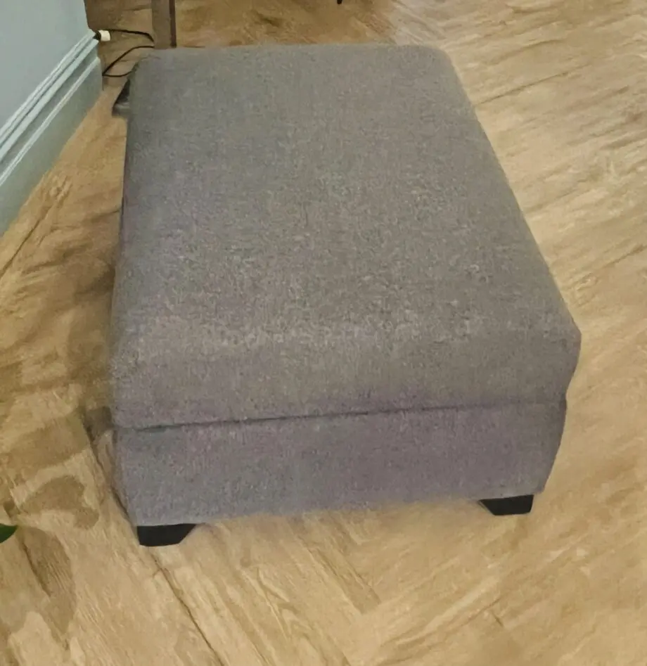 Leather Sofa & Footstool