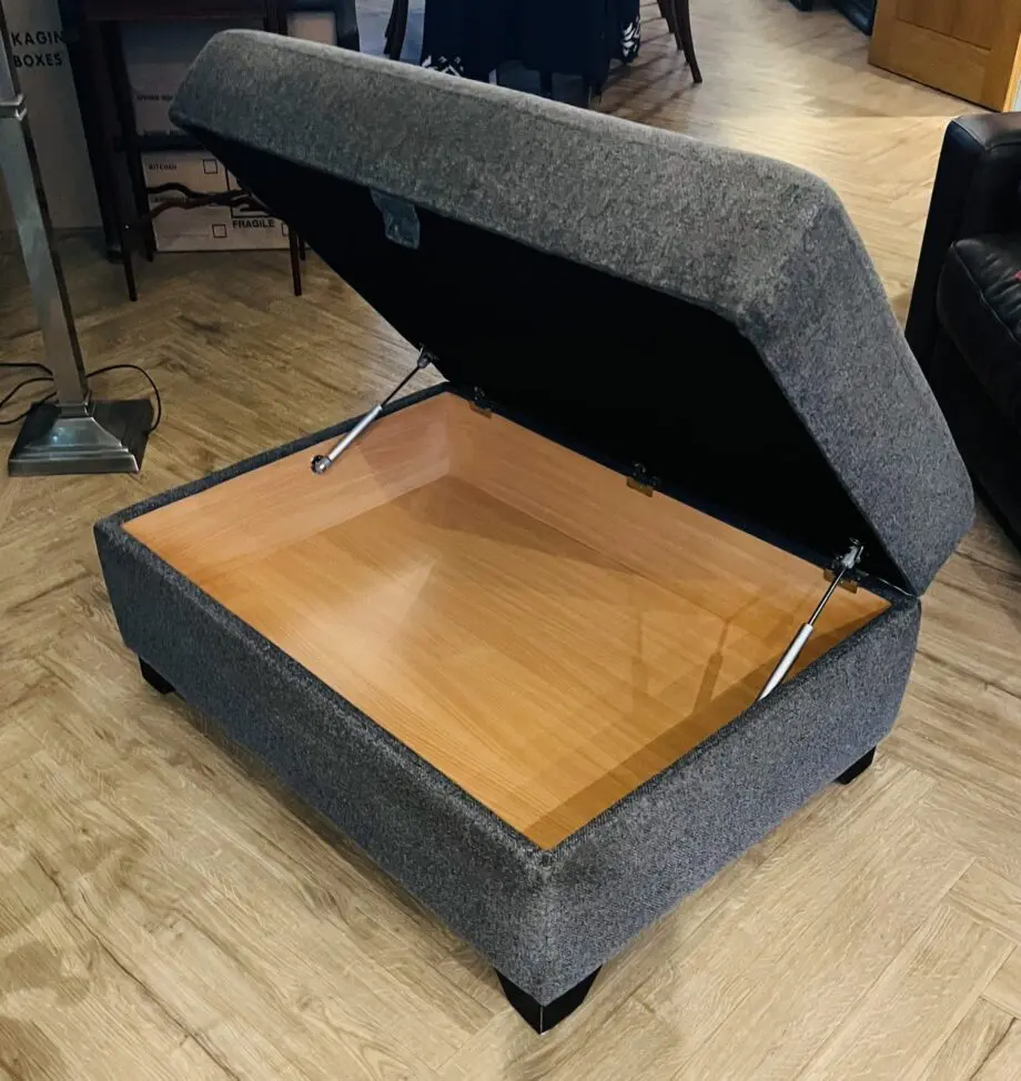 Leather Sofa & Footstool